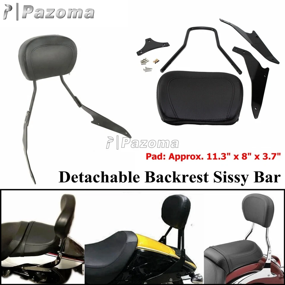 Respaldo Sissy Bar desmontable con almohadilla para Suzuki Boulevard modelos M109R 2006-2019 Foto 2 de 4