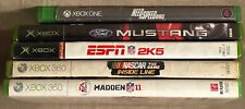 Lot of 5 Assorted Microsoft Xbox/One/360 Video Games. NASCAR 2K5 NFL11 Stand NFS