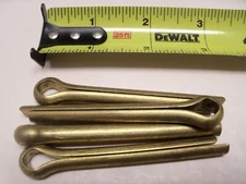 5/16" x 2-1/2" Brass Cotter Pin VINTAGE Made in USA Qty 4