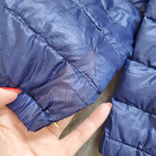 Uniqlo Jacket Youth Size 6 130 Blue Packable Puffer Lightweight Down Warm Coat - Picture 4 of 8