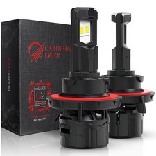 9008 H13 Fog, 800 Brighter 40000LM 6500K Xenon White Plug  Play 360  Adju