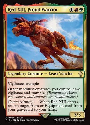MTG Commander FIN R Red XIII, Proud Warrior #0091