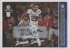 2022 Panini Luminance Rookie Blue Auto 15/50 Isaiah Spiller #180 Auto 0s55