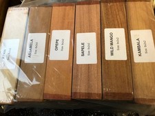 Exotic Wood Turning Bowls and Spindles Blanks (pack of 6)