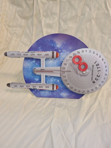 Hallmark 2021 Star Trek Enterprise Perpetual Metal Calendar with Magnets - New