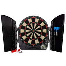 Franklin Sports Fs3000 Electronic Dartboard With 65 Game Variations And Cabinet