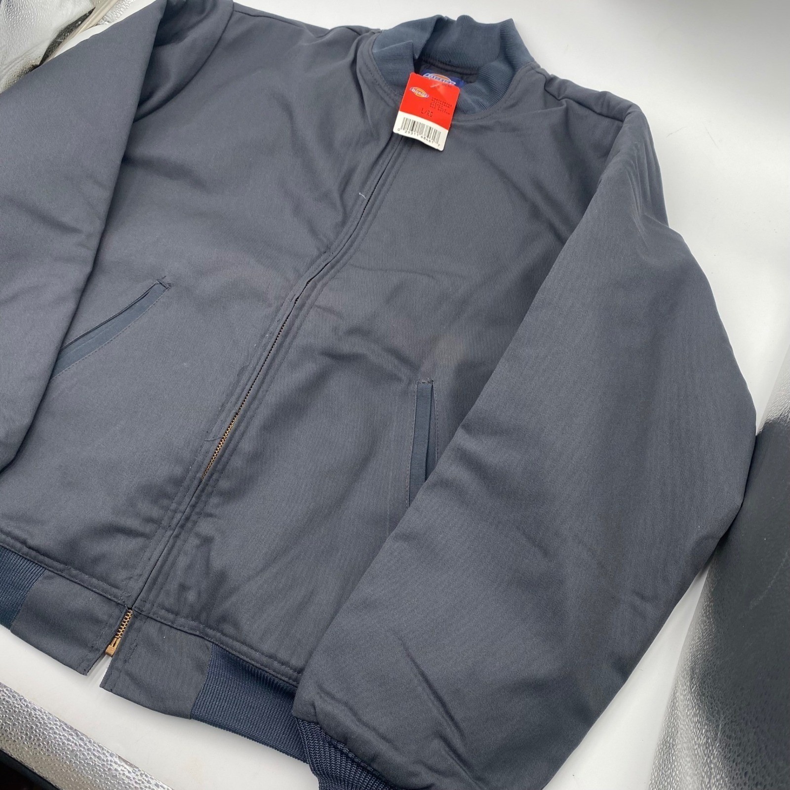 Dickies Eisenhower Jacket L/RG Charcoal Gray Quilted Lined Workwear Bomber NWT - second product detail image