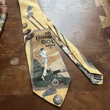 Robert Talbott Hand Sewn Tie 100% Silk 56 x 4 Made In USA Golf Necktie