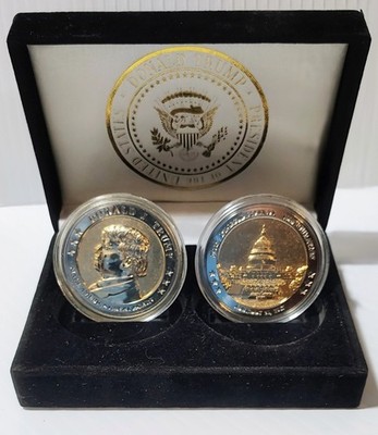 2017 Trump Commemorative Coin Set Inauguration 2 Coin Limited Edition Set w/COA