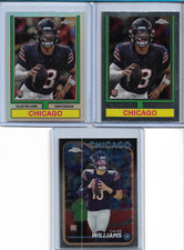 A 3-CARD LOT OF - 2024 Topps Chrome CALEB WILLIAMS RC'S ('74, '74 Ref. & Base)!!