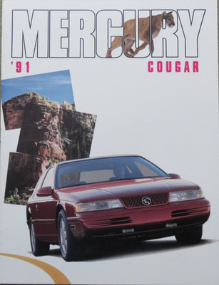 1991 Mercury Cougar USA Prospekt Brochure, 24 Seiten