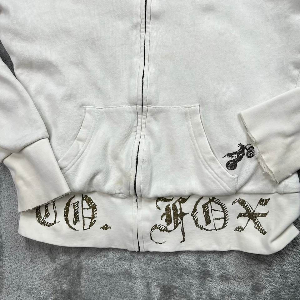 Fox Racing Fox Girl Islandia Sudadera con Capucha con Cremallera en Blanco Talla Grande Juniors Foto 4 de 4