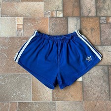 Adidas West Germany 1980's Shorts Football Blue Cotton Run Athletic D5