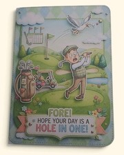 5x7 Greeting Card/ Funny Humor / Golf / Blank Inside Hilarious Birthday Card Hm