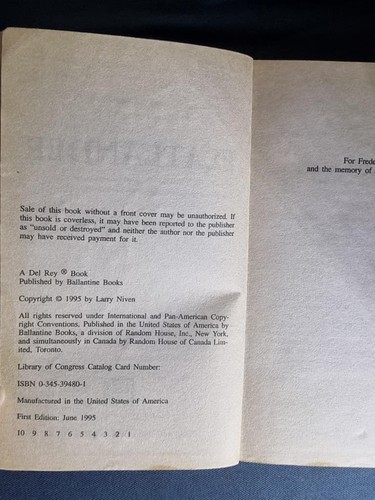 Vintage SCI FI Flatlander by Larry Niven - Picture 2 of 4