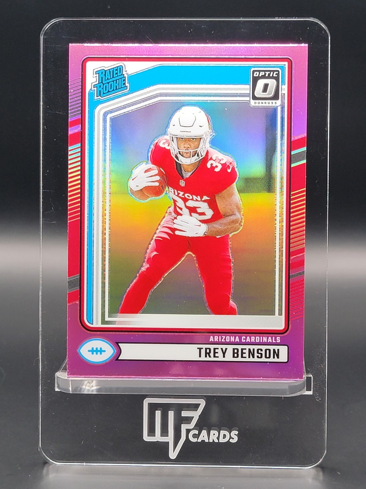2024 Panini Donruss - Rated Rookie Trey Benson #326 Optic Preview Pink Prizm...