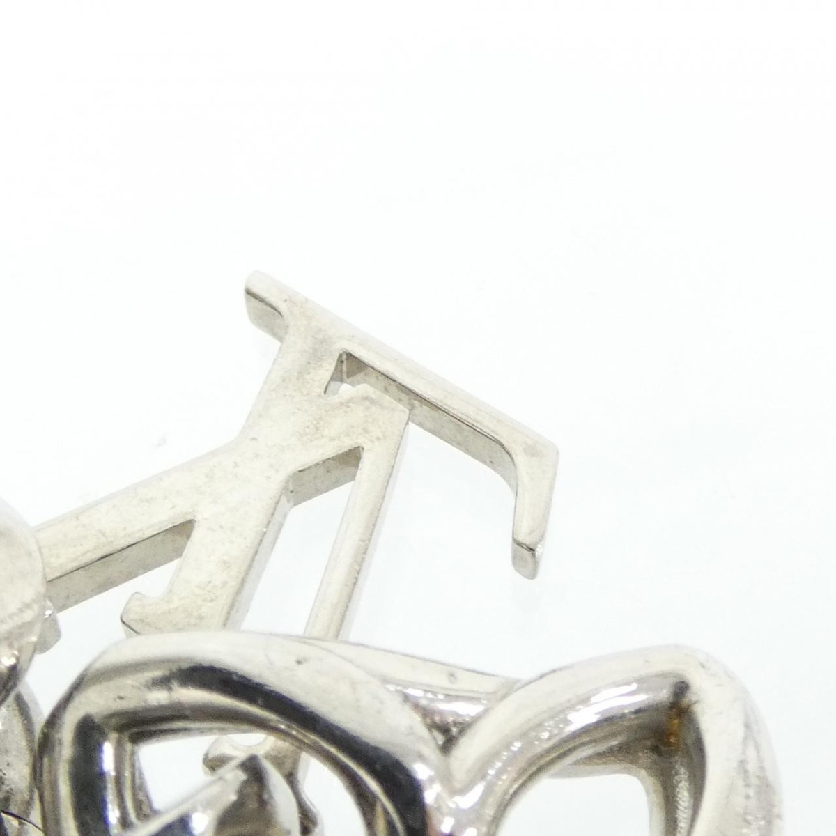 Authentic Louis Vuitton Bag Charm Monogram Giant Chain M01398 Key