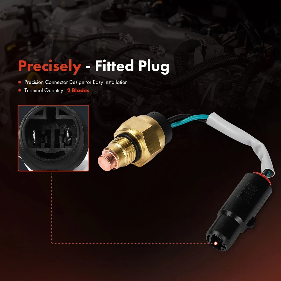 Interruptor de temperatura del ventilador del radiador para Hyundai Excel 1986-1989 Mitsubishi Precis Foto 3 de 4