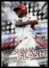2020 Topps Chrome Freshman Flash Aristides Aquino Rookie Cincinnati Reds #FF-2