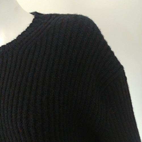 Christian Dior Boxy Ribbed Cashmere Oversize Navy Sweater Cozy Thick Luxury 2 - Picture 8 of 18