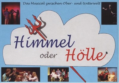 Ticket / Eintrittskarte /Flyer / AK Oberhausen Himmel oder Hölle Schilda-Theater