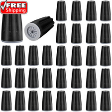 50 Pieces Waterproof Wire Electrical Connectors Black Waterproof Wire Nuts Outdo