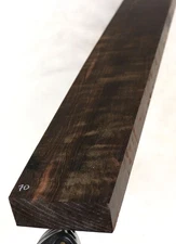 Figured Macassar ebony wood lumber 2.75x36.25x1" EM70
