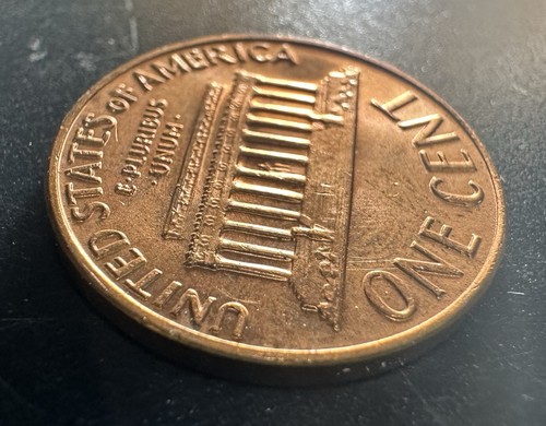 1969-S Lincoln Penny Rotated Reverse Die /tilted Collar Error uncirculated - Picture 8 of 10
