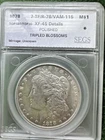 1878 $1 Morgan Dollar Reverse of 1878 VAM-115 Tripled Blossoms SEGS XF45 Details