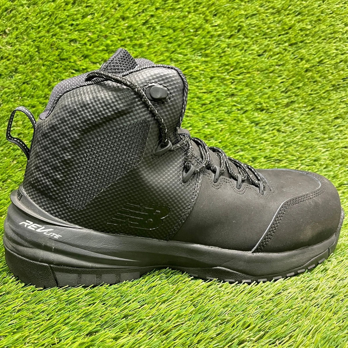New Balance 989v1 Mens Size 9.5EE Black Leather Composite Toe Safety Work Boots