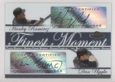 2007 Topps Finest Dual Rookie Moments /74 Hanley Ramirez Dan Uggla #DRFA-RU Auto