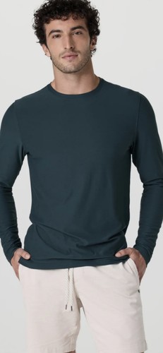Neu mit Etikett Vuori Strato Tech anthrazitgrau Performance Langarmshirt Herren Large