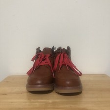 Cat Jack Boys Brown/Prescott Boots Shoes Faux Lined Euc Free Shipping