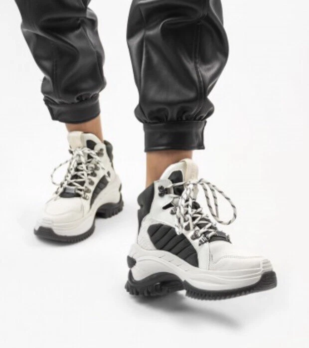 Bronx black suede hotsell chunky sole trainers