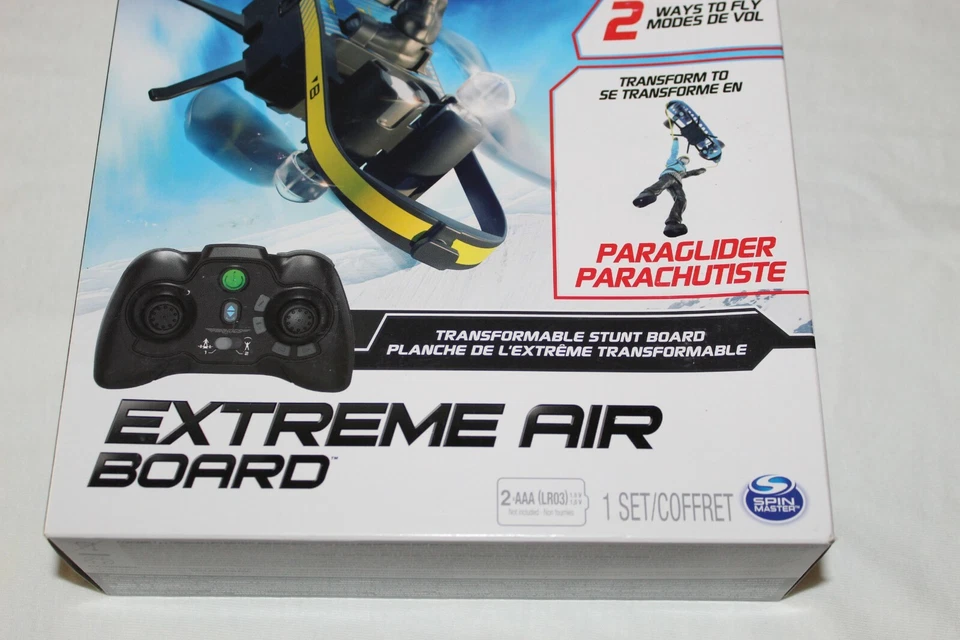 AIRHOGS Extreme Air Transformable Stunt Board 8+ Spin Master Drone ParaGlider T2 - Image 2 of 4