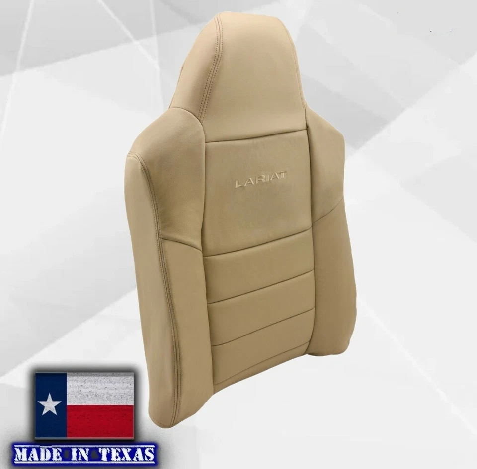 Fundas de asiento bronceadas compatibles con Ford F250 F350 Lariat 2003 2004 2005 2006 2007 Foto 3 de 4