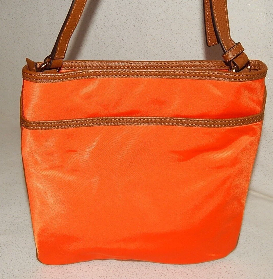 Michael Kors Bolso de Mano Cartera Bolso 32S5GKPC9C Hamilton N/S Naranja Nylon Bandolera Foto 3 de 4