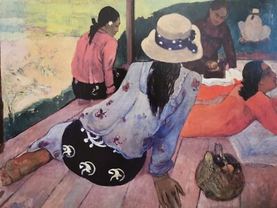 Paul Ganguin Art Prints Siesta Large Interior Design Post Impressionism Painting