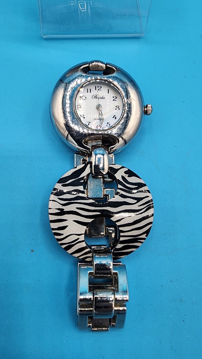 Vintage ZEBRA Watch and Earring Set | eBay display picture 2