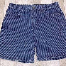 Lee pin striped denim vintage shorts size 6