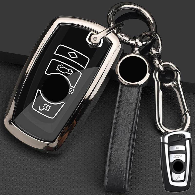 Zinc Alloy TPU Car Key Case Cover For BMW M2 M3 M4 M5 M6 X3 X4 X5 X6 1 2 3 4 5 — 第 3/4 张图片