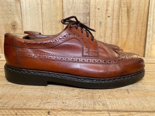 Heinrich Dinkelacker Brown Goiser Norweger Wingtip Dress Shoes Sz UK 8 || US 9 - Picture 5 of 11