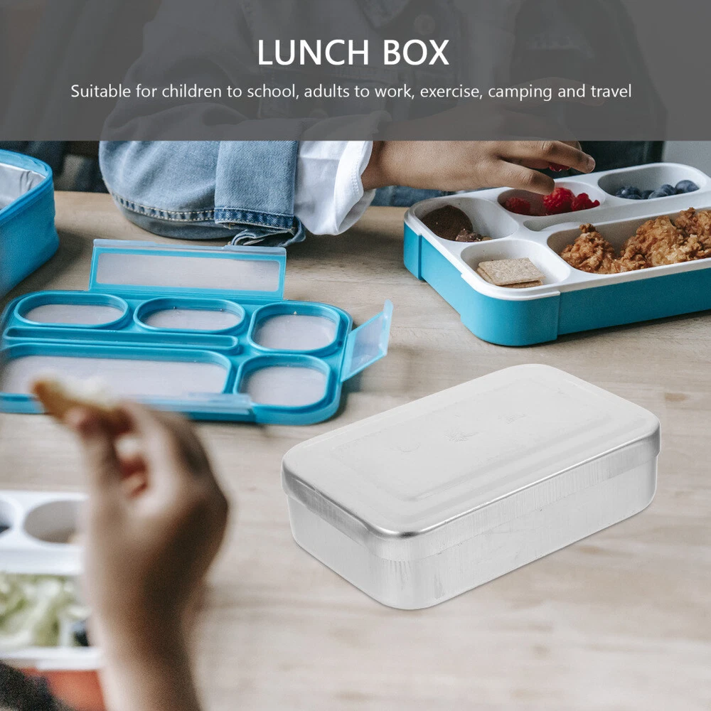 Aluminum Bento Box for Camping Picnic Durable Metal Food Container  