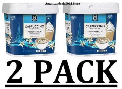 2 PACK - Member's Mark French Vanilla Cappuccino Beverage 48 oz (Total 96 oz)