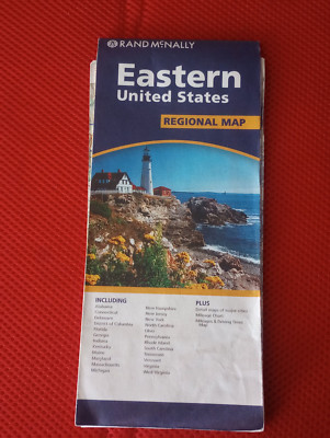 State Map of Eastern United States , Easy To Read!, by Rand McNally 2008