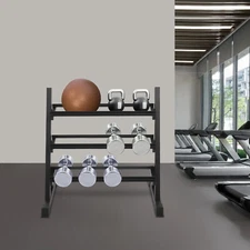 3-tier Dumbbell Display Stand, Organizer Rack for Dumbbells Storage Rack
