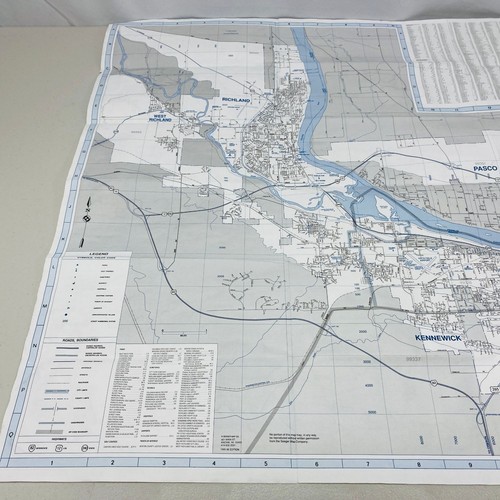 Vintage Pasco Richland Kennewick City Map 1995-95 Edition Seager Map Co. - Picture 5 of 14