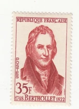 France  1958 Claude Berthollet Inventor of sodium hypochlorite Berthollet's Salt