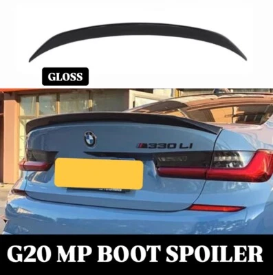 STM BMW 3 Series M3 G20 G80 Gloss Black Rear Boot Spoiler Lip Wing Body Kit 2019+ MP