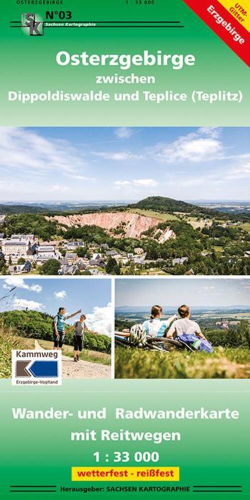 Osterzgebirge Zwischen Dippoldiswalde Und Teplice 1 : 33 000 |